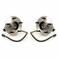 Kugel Front Wheel Bearing And Hub Assembly Pair For Ford F-150 4WD with 4-Wheel ABS K70-100375